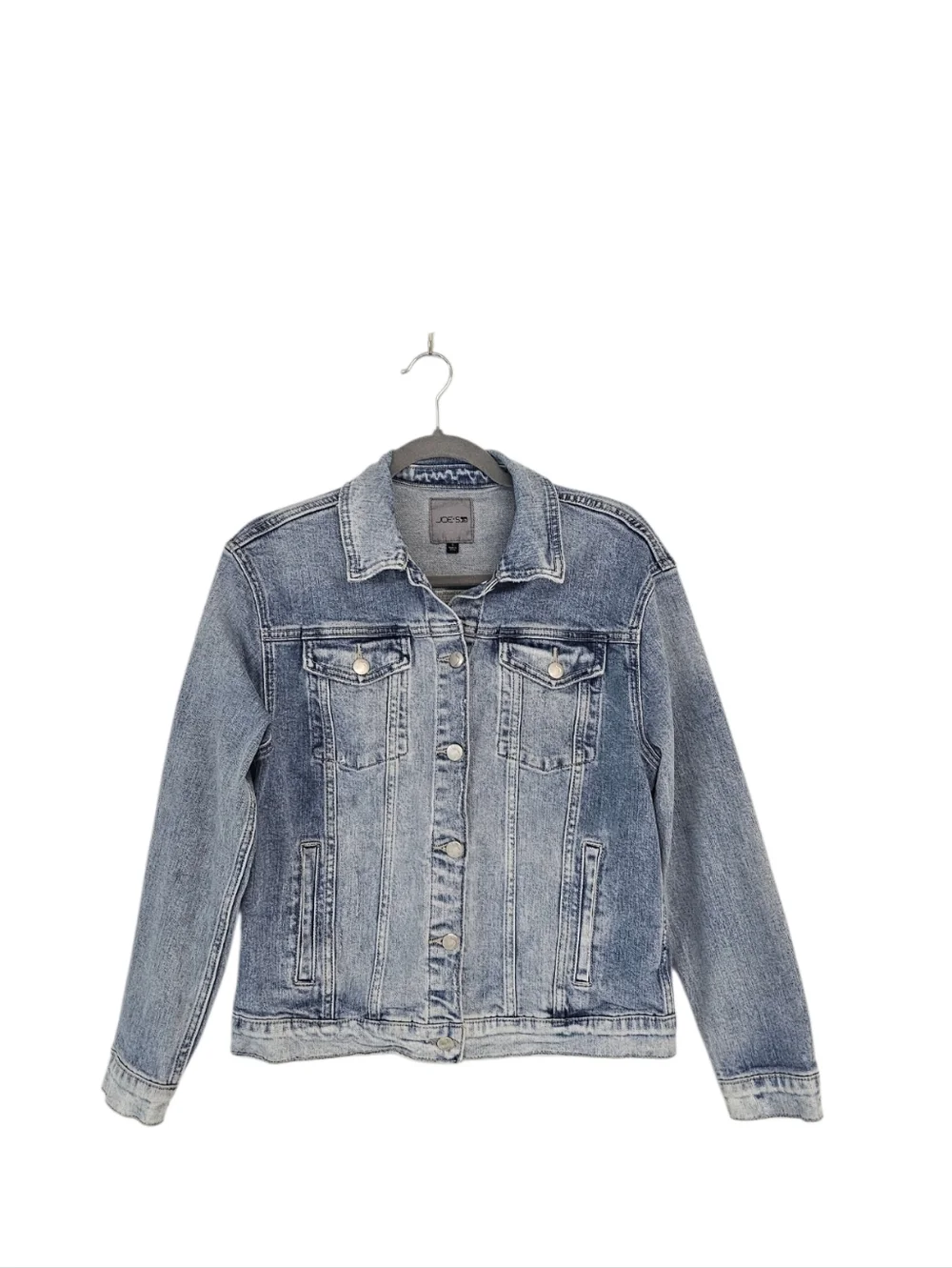 Joe’s Jeans Light Wash Distressed Denim Trucker Jacket Small Classic Fitted